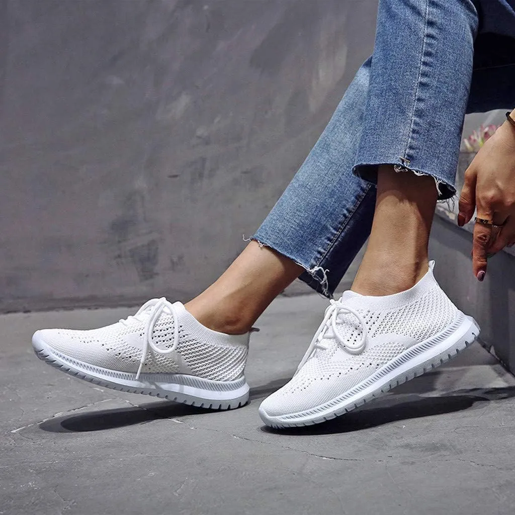 Womens Walking Sneakers Lightweight Mesh Workout Shoes Non Slip Running Shoes Breathable Tennis Shoes Slip On Shoes