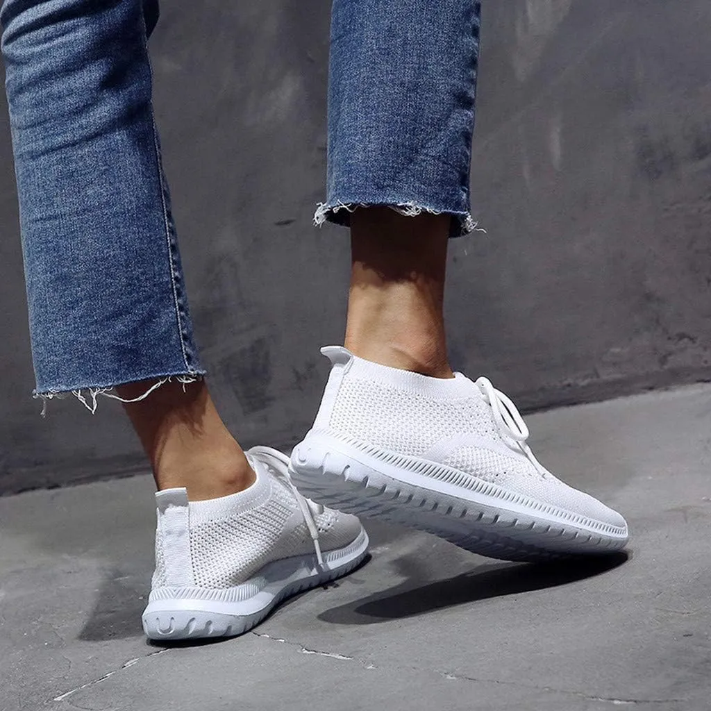 Womens Walking Sneakers Lightweight Mesh Workout Shoes Non Slip Running Shoes Breathable Tennis Shoes Slip On Shoes