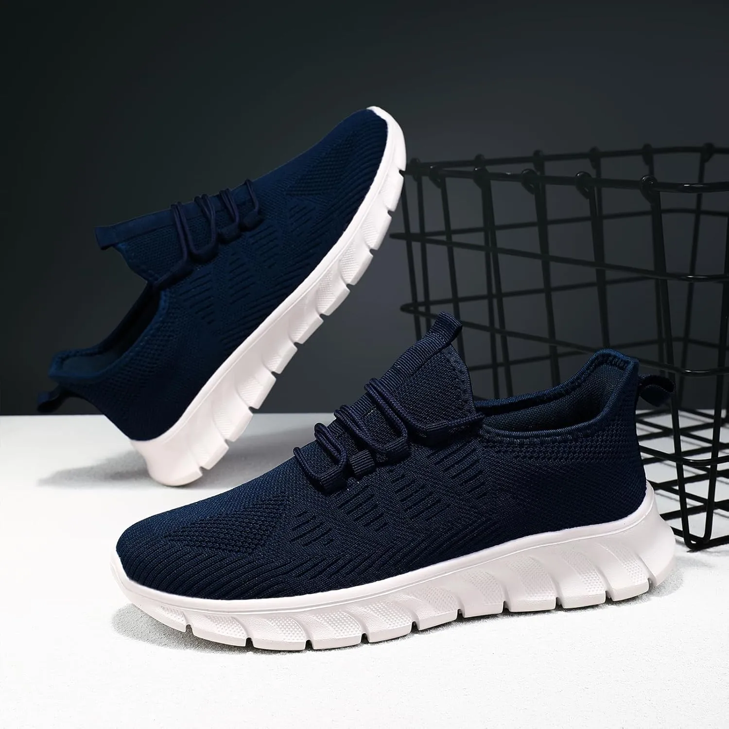 ZGPWZWL Running Shoes for Men Tennis Mens Sneakers Gym Athletic Comfortable Workout Breathable Walking Slip On Shoes for Men